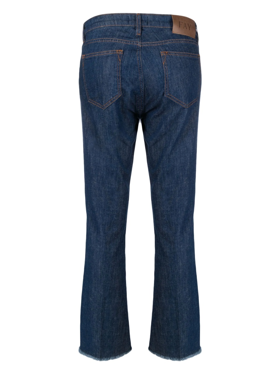 Pantaloni trei sferturi Fay albastri - Img 2