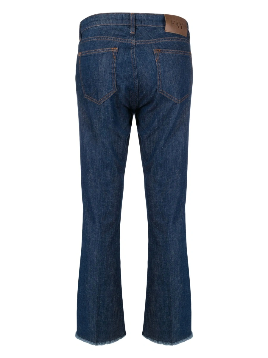 Pantaloni trei sferturi Fay albastri - Img 2