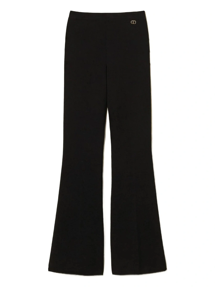 Pantaloni TWINSET negri din vascoza - Img 7