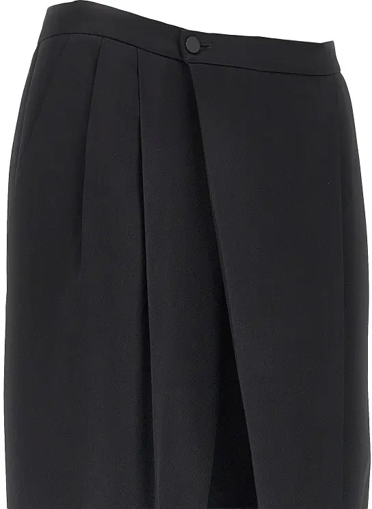 Pantaloni Wrap-over satin pants - Img 2