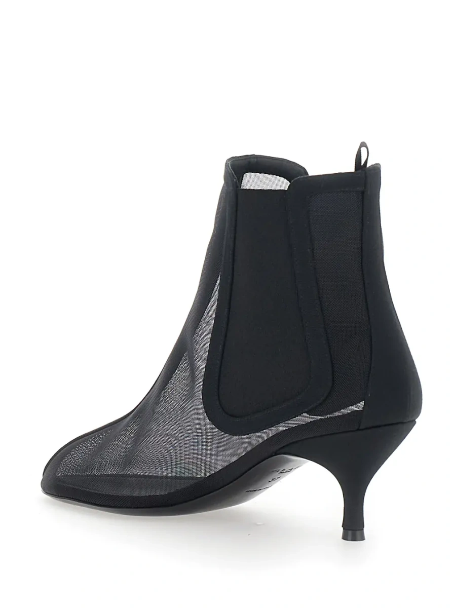 Pantofi cu toc Alaïa negri din piele - Img 3