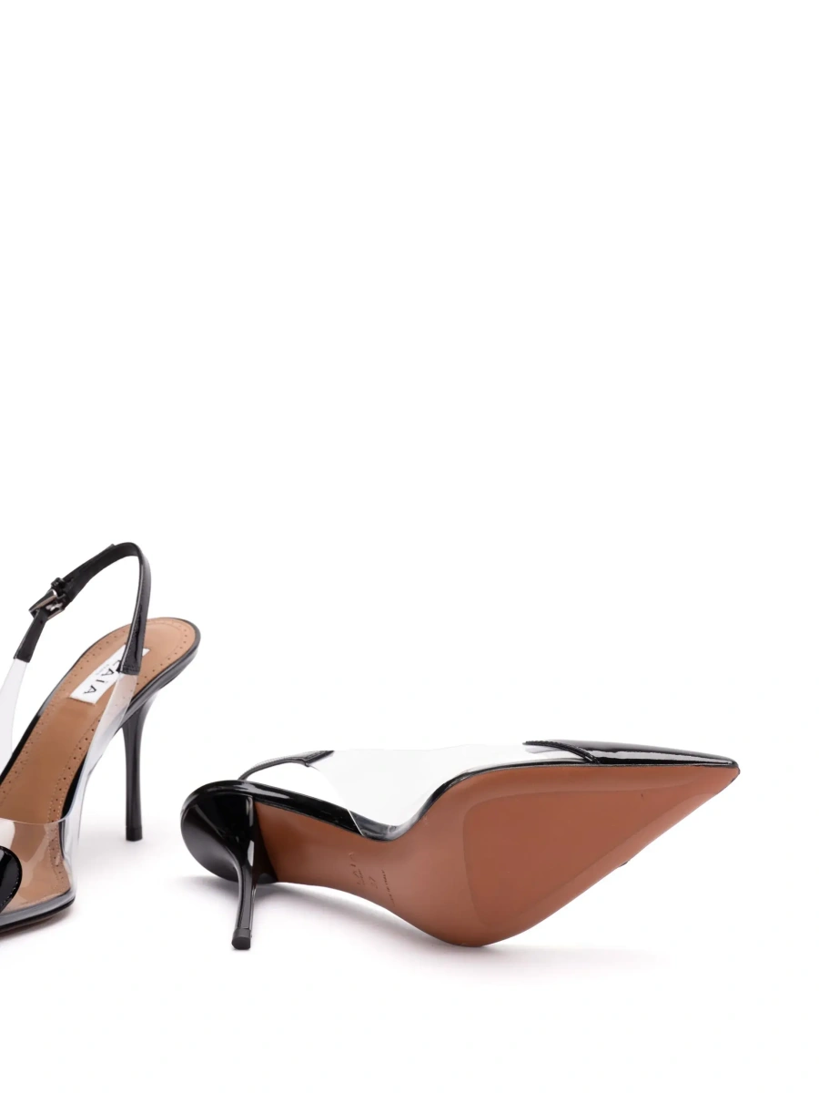 Pantofi cu toc Alaïa negri din piele - Img 8