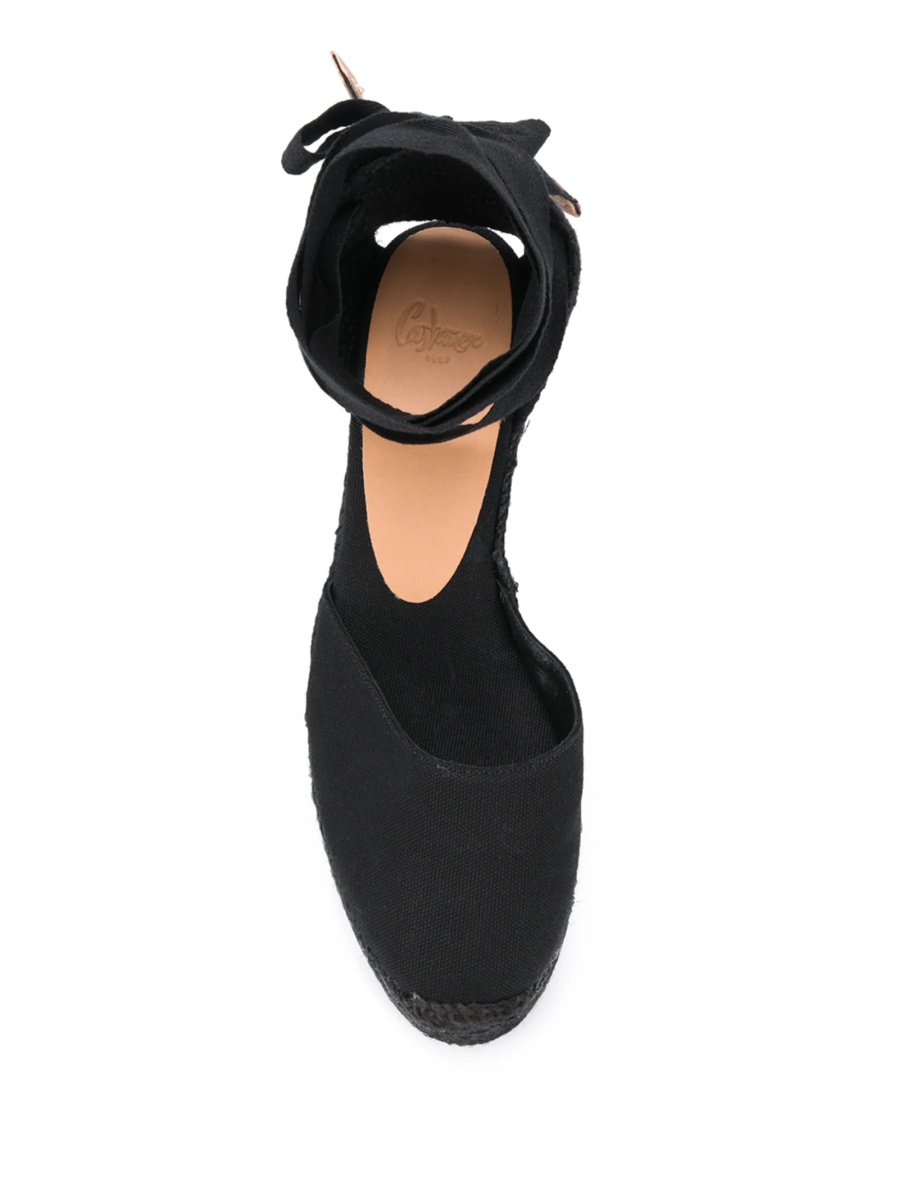 Pantofi cu toc CASTAÑER negri din material textil - Img 4