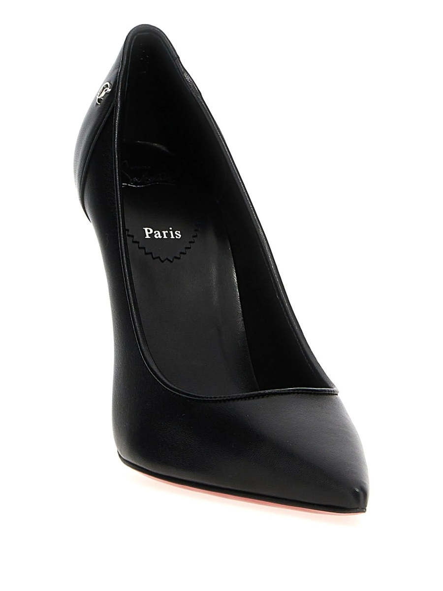 Pantofi cu toc Christian Louboutin Kate negri din piele - Img 2