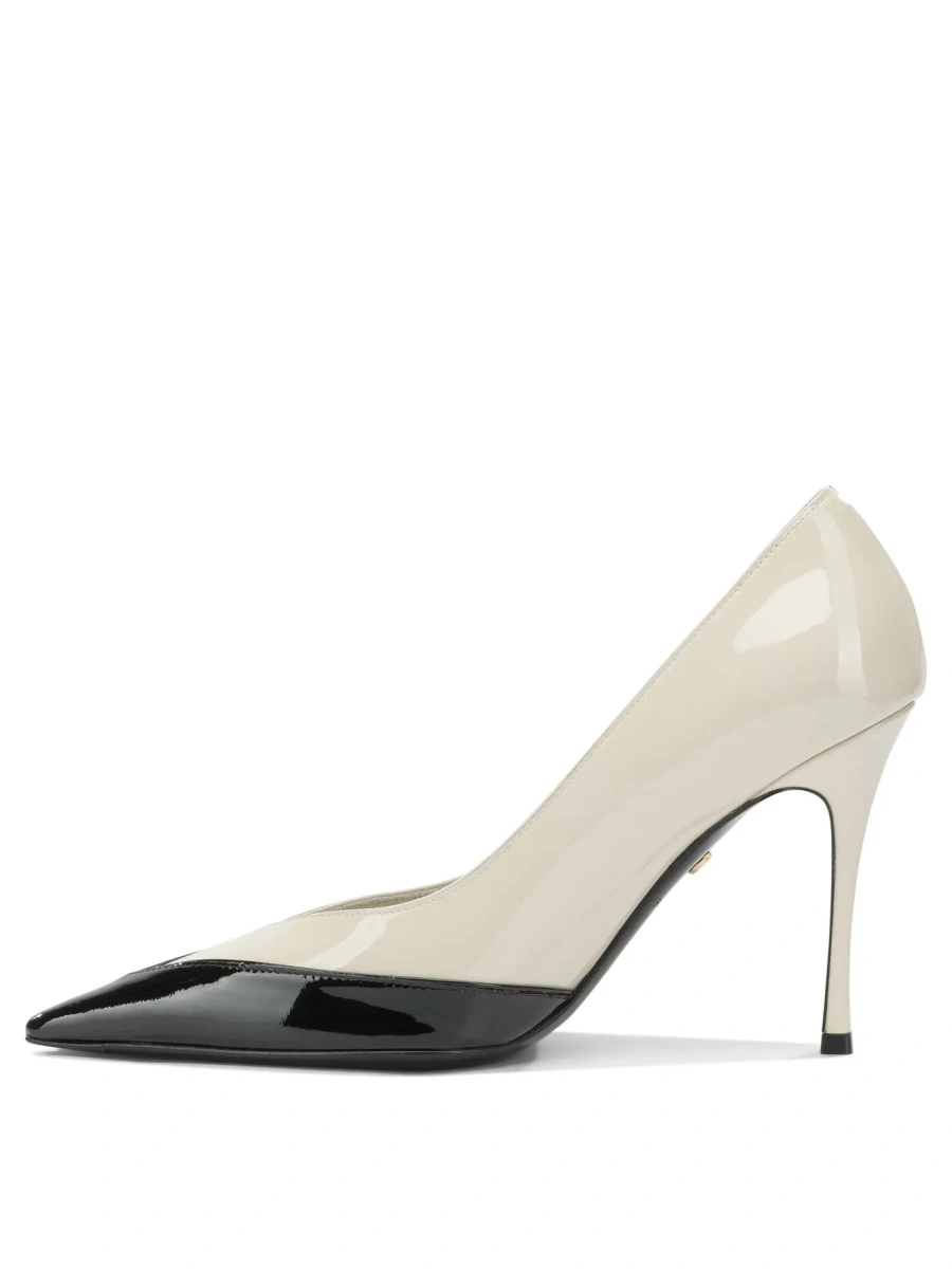 Pantofi cu toc Ferragamo albi - Img 3