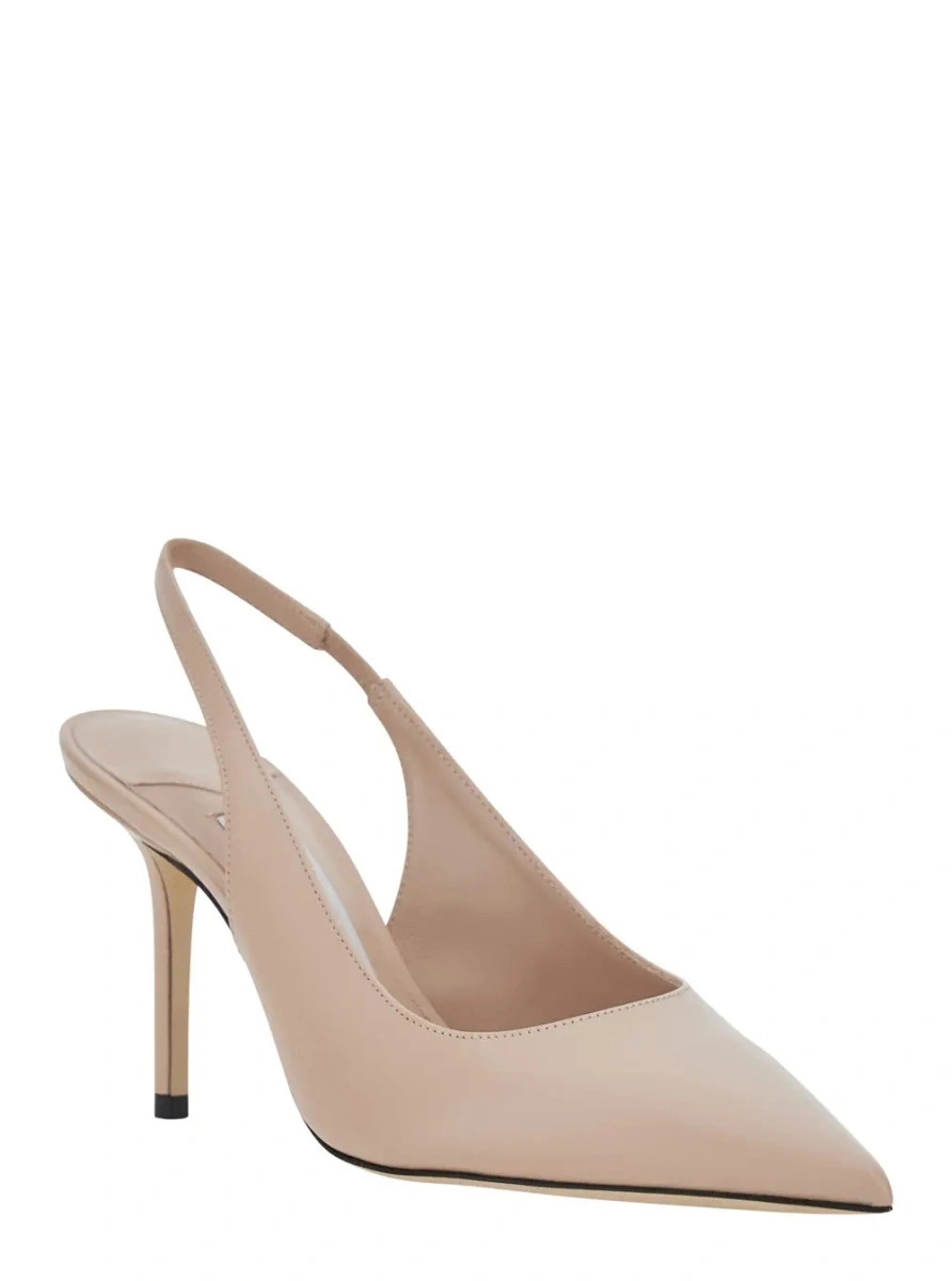 Pantofi cu toc Jimmy Choo bej din piele - Img 2