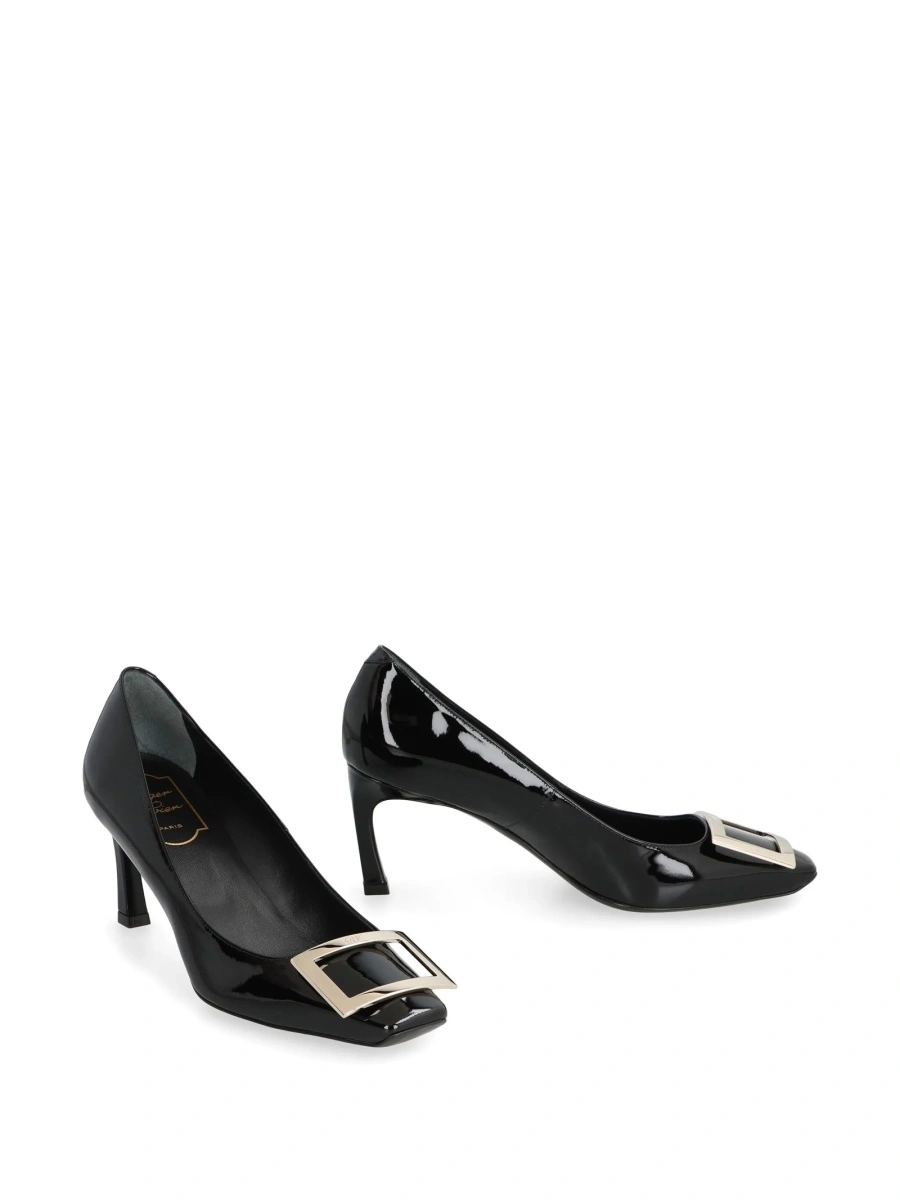 Pantofi cu toc Roger Vivier negri din piele - Img 2