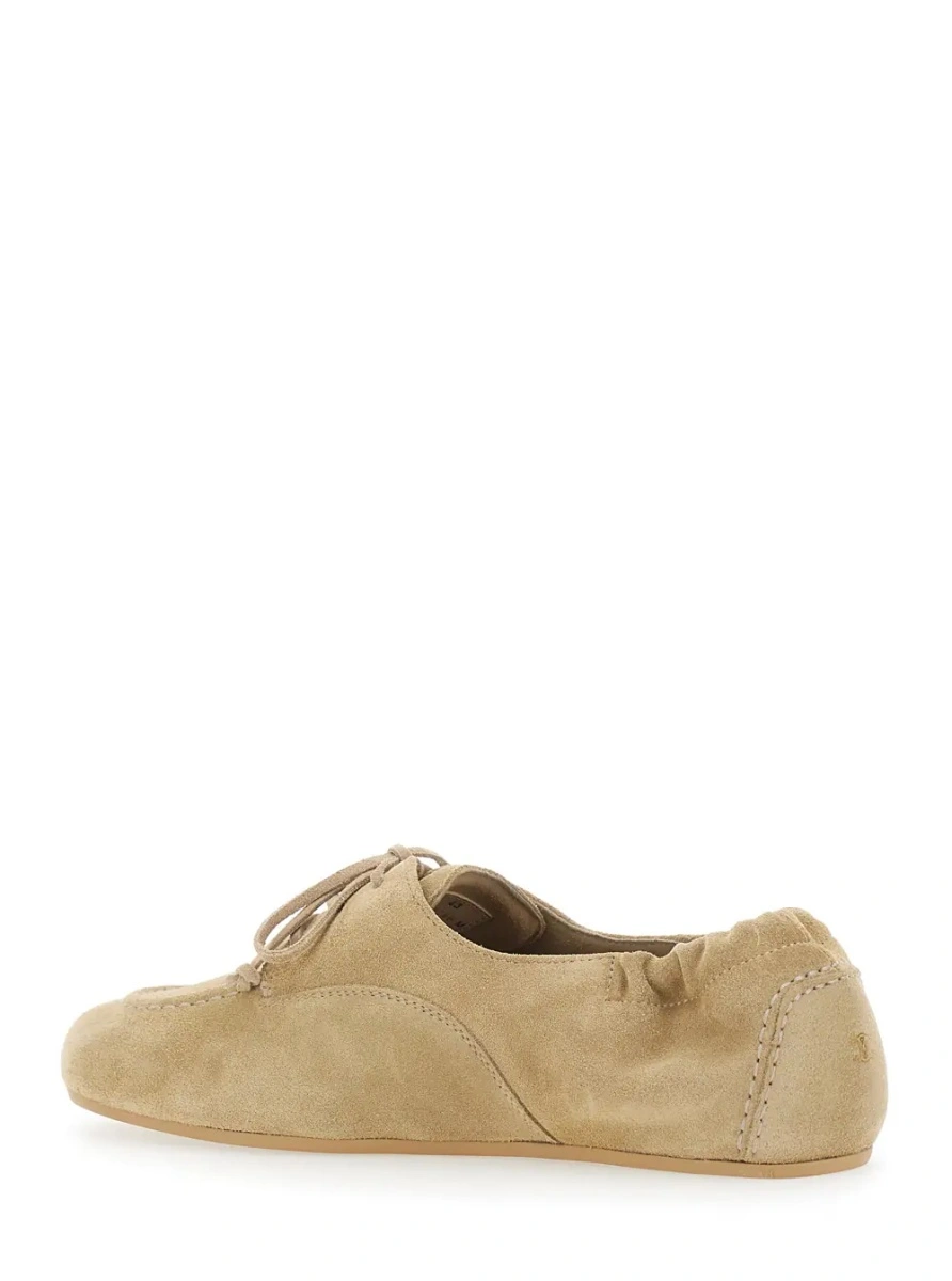 Pantofi eleganti Céline bej din piele intoarsa - Img 3