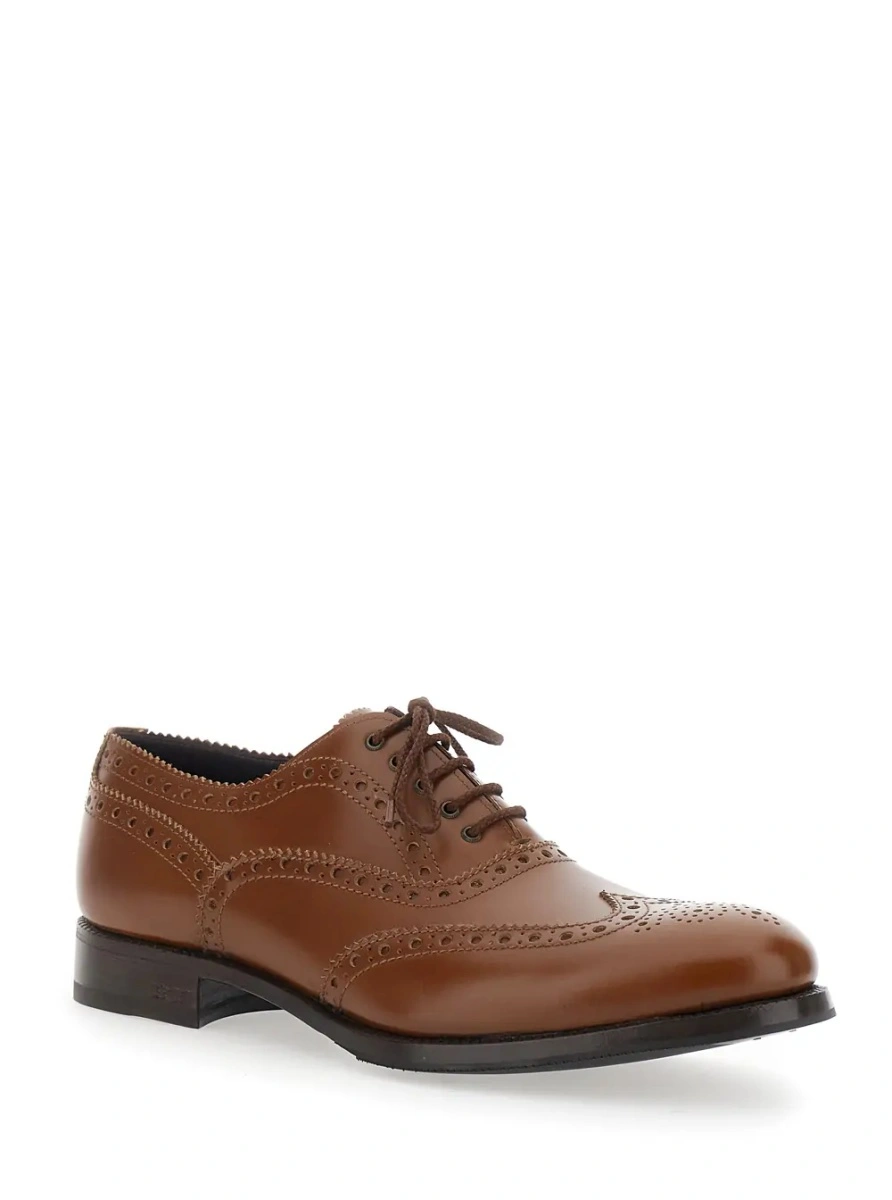 Pantofi eleganti LIDFORT maro din piele - Img 2