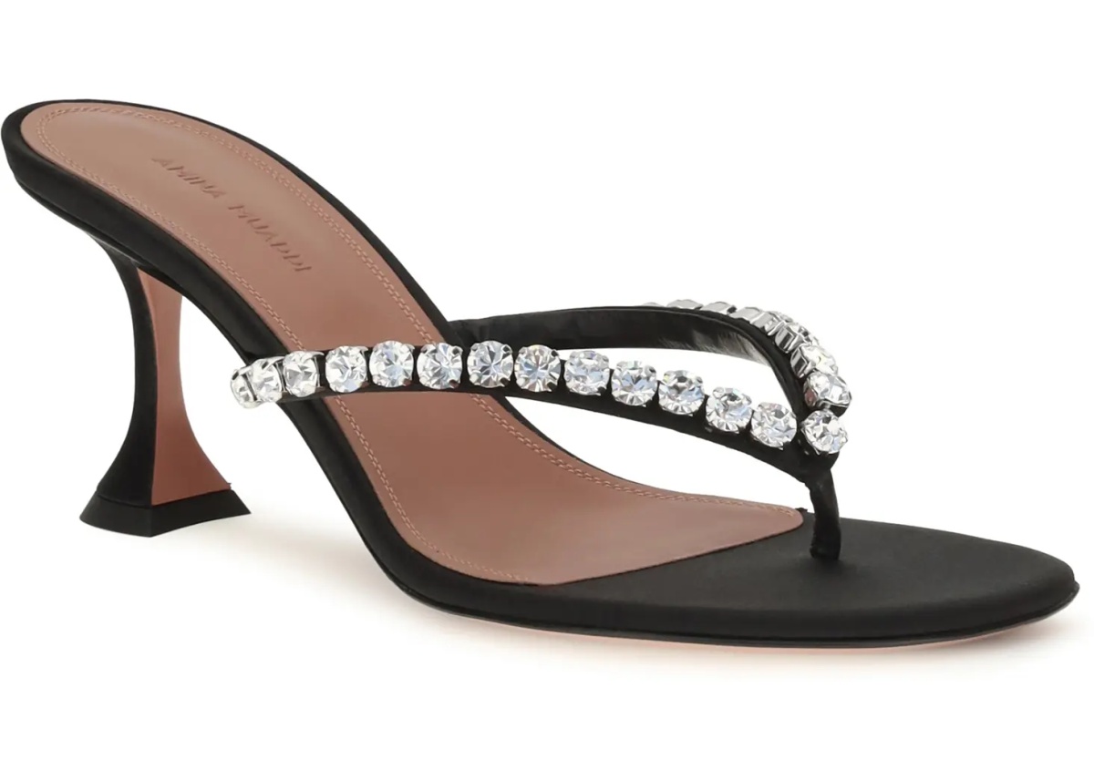 Pantofi Gigi crystal-embellished thong Sandals - Img 2