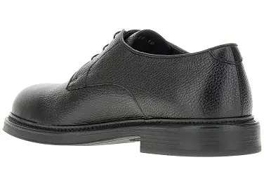 Pantofi Grained leather Derby shoes - Img 3