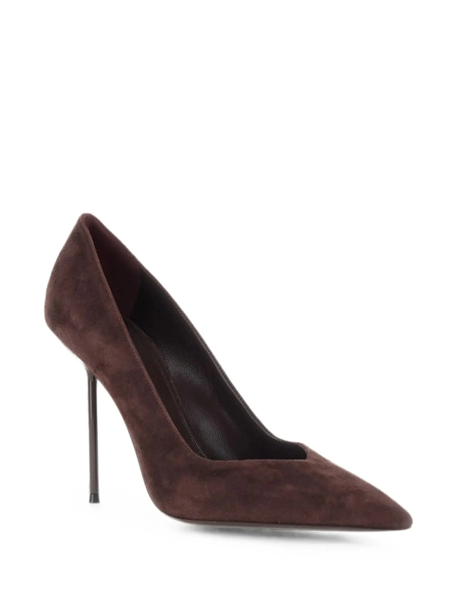 Pantofi 'Lidia' Brown Pumps with High Heel in Suede in for Women - Img 6