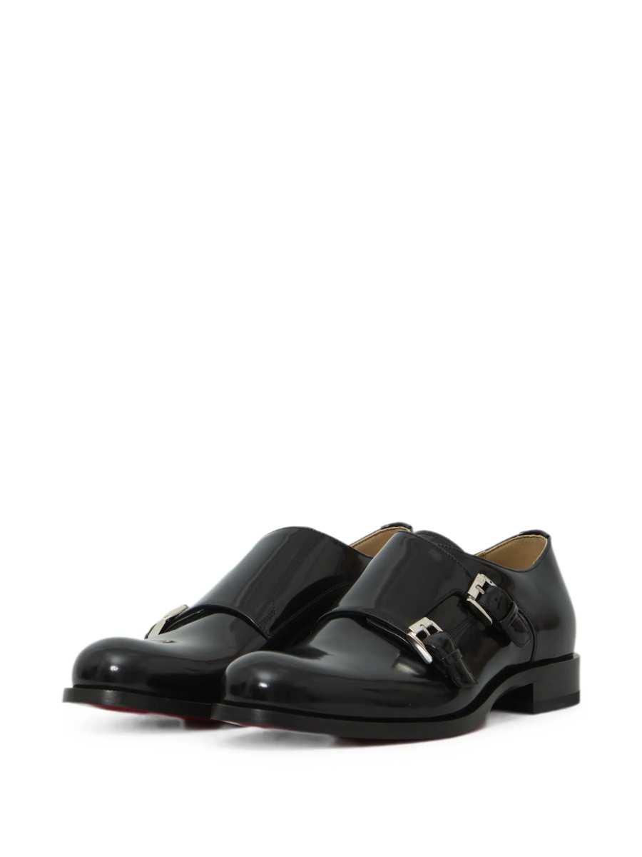 Pantofi Monkstrap Christian Louboutin negri din piele - Img 2