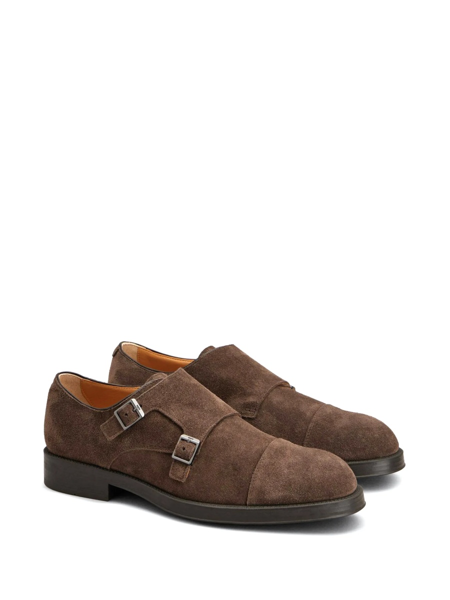 Pantofi Monkstrap TOD'S maro din piele intoarsa - Img 2