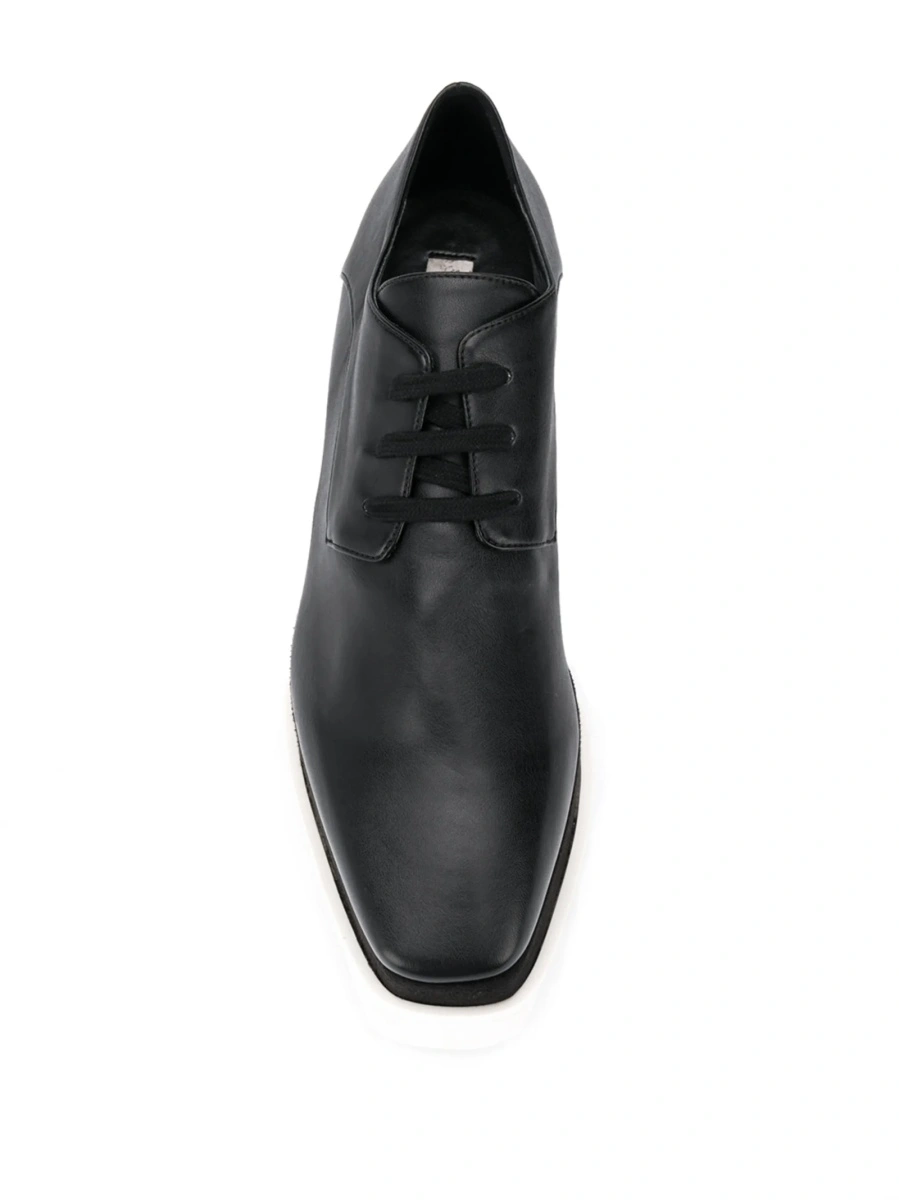 Pantofi Oxford Stella McCartney elyse negri din piele eco - Img 4