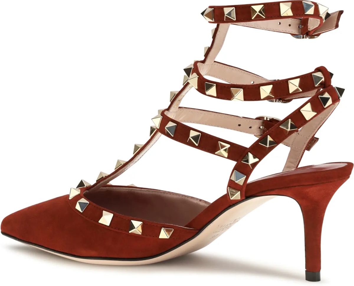 Pantofi Rockstud suede Pumps - Img 3