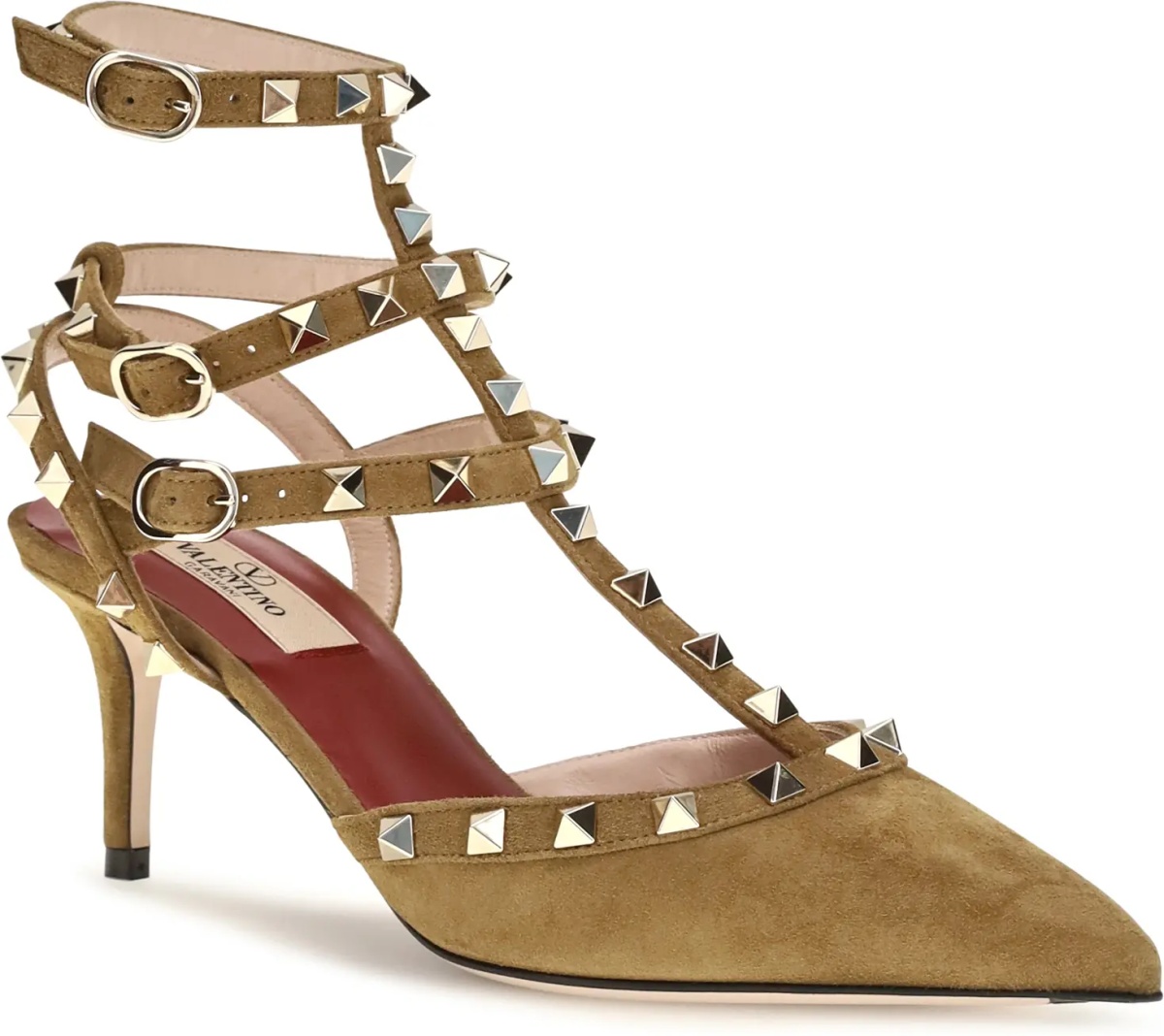 Pantofi Rockstud suede Pumps - Img 2