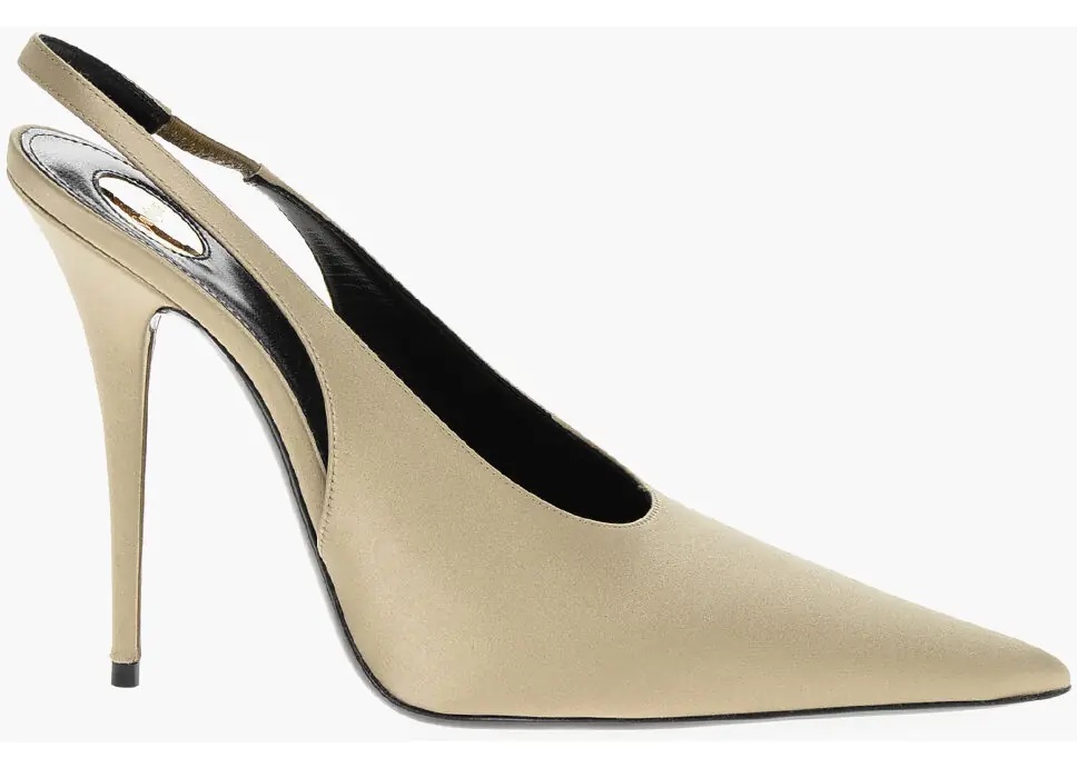 Pantofi Satin L'entracte Slingback Pumps With Stiletto Heel 13Cm* - Img 3
