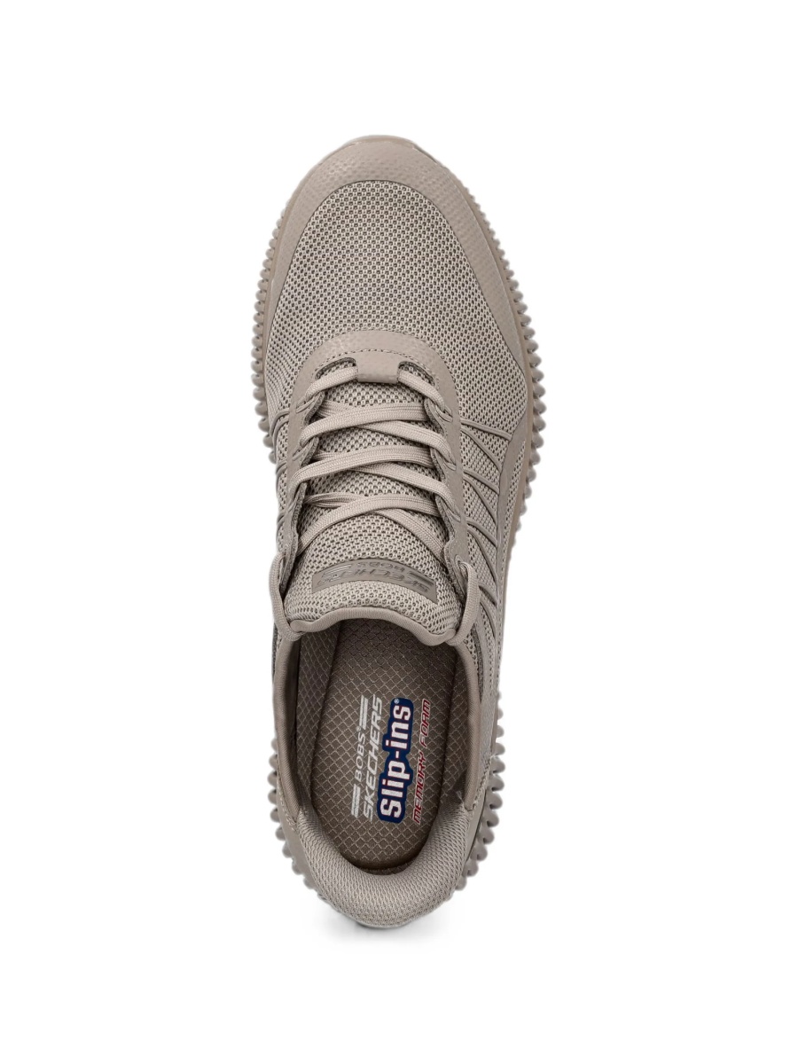 Pantofi slip-on SKECHERS maro din plasa si poliuretan - Img 3