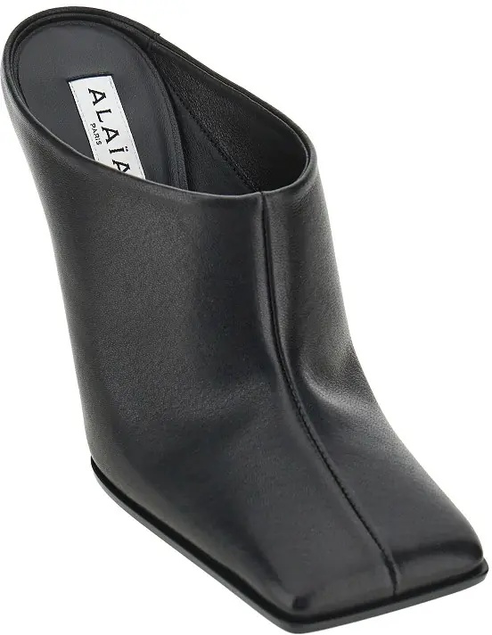 Pantofi Squared-toe leather mules - Img 2