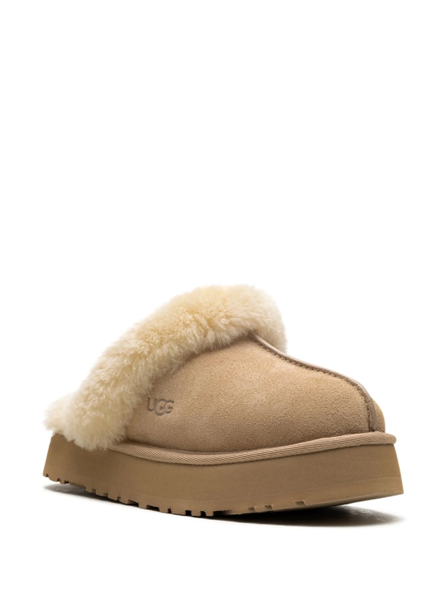 Papuci UGG neutri din piele si piele intoarsa - Img 2