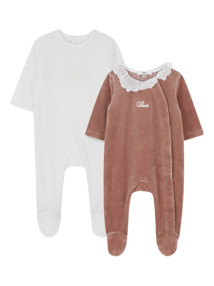 Pijamale Chloe roz din bumbac organic - Img 2