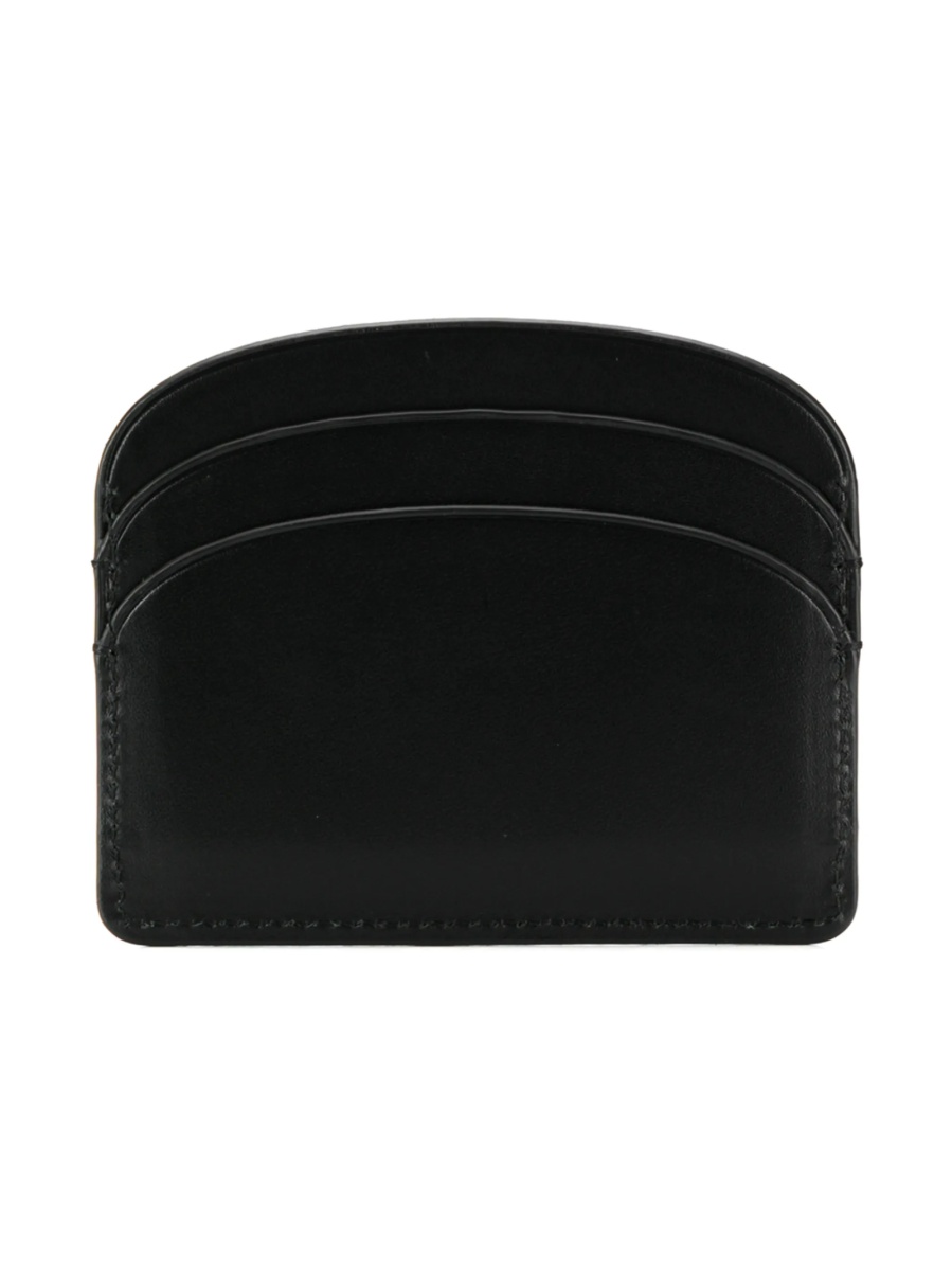 Portofel A.P.C. negru din piele - Img 2