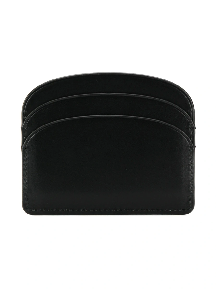 Portofel A.P.C. negru din piele - Img 2