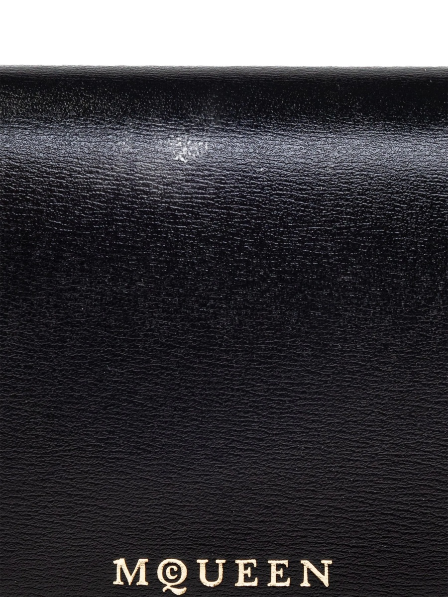 Portofel Alexander McQueen negru din piele - Img 4