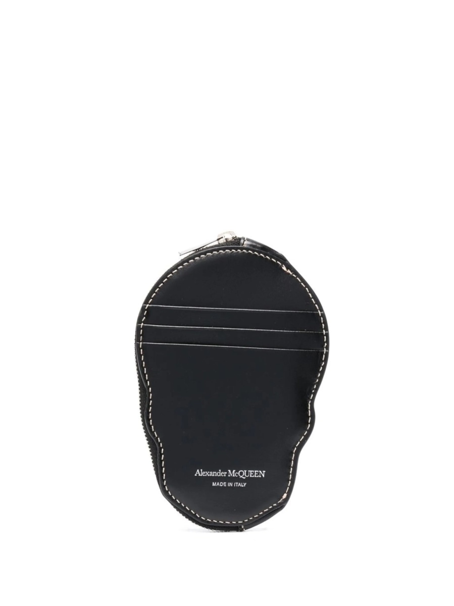 Portofel Alexander McQueen negru din piele - Img 2