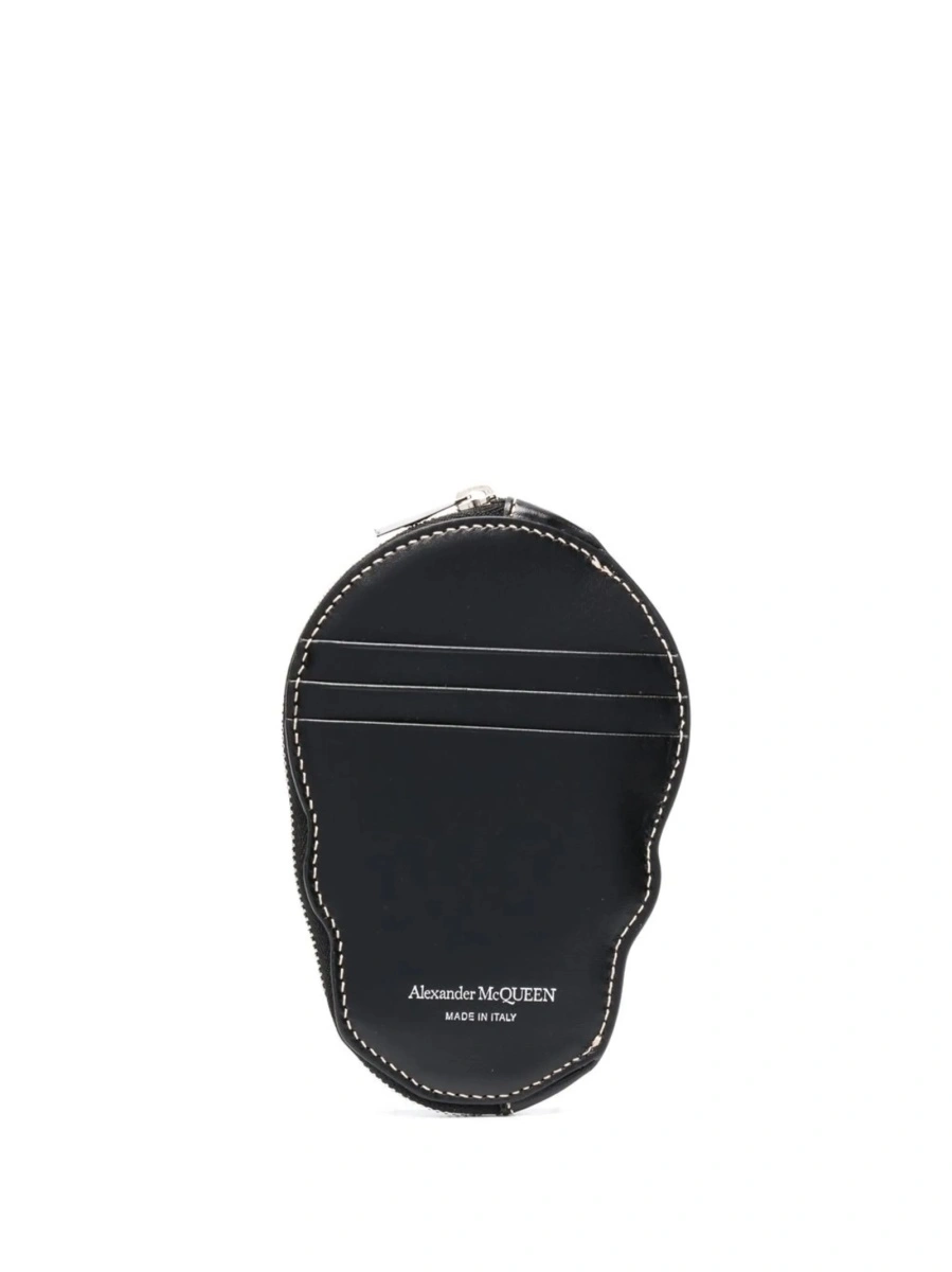 Portofel Alexander McQueen negru din piele - Img 2