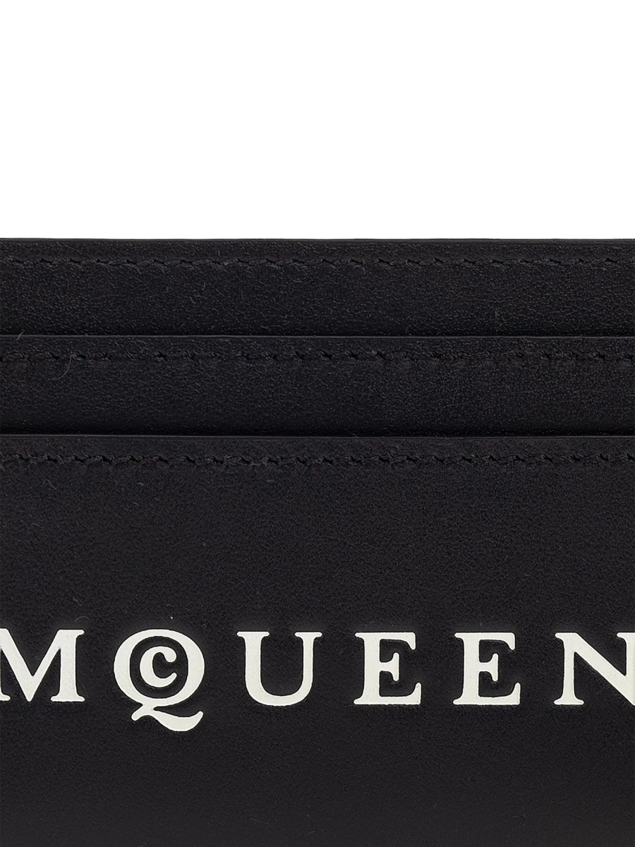 Portofel Alexander McQueen negru din piele - Img 3