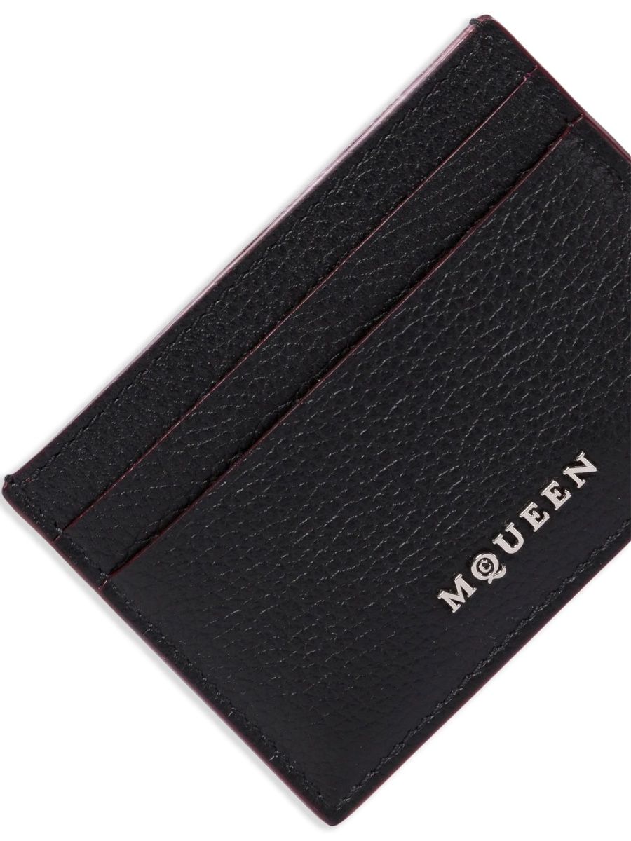 Portofel Alexander McQueen negru din piele - Img 4
