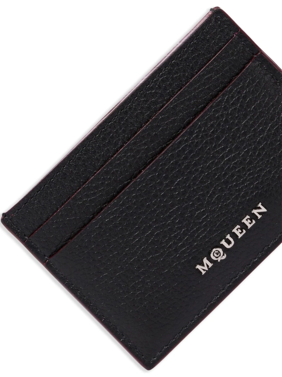 Portofel Alexander McQueen negru din piele - Img 4