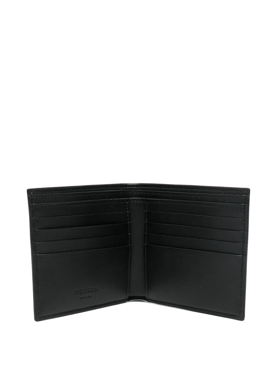 Portofel Alexander McQueen verde din piele - Img 3