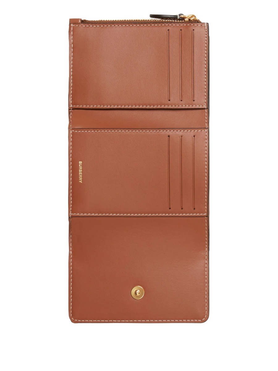 Portofel Burberry vintage check neutru din bumbac si polyester - Img 3