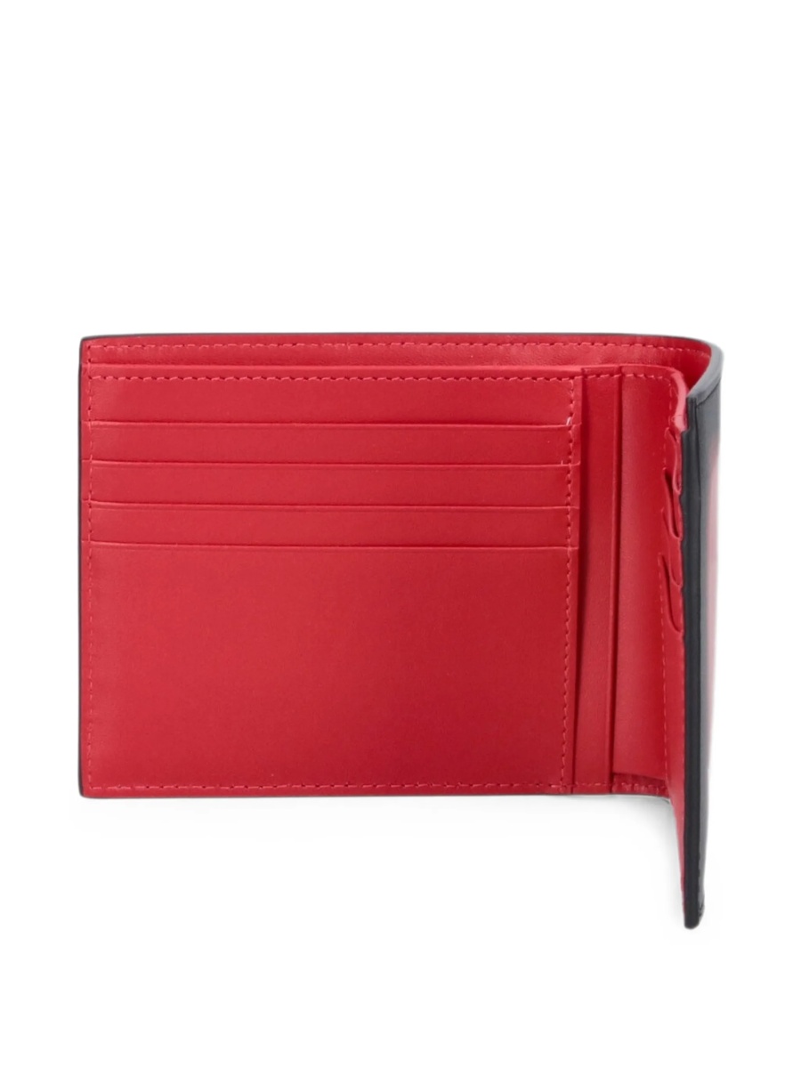 Portofel Christian Louboutin rosu din piele - Img 5