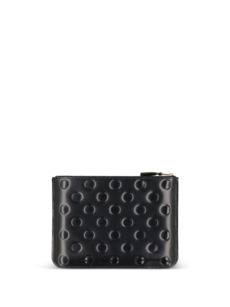 Portofel Comme des Garçons negru din piele - Img 2