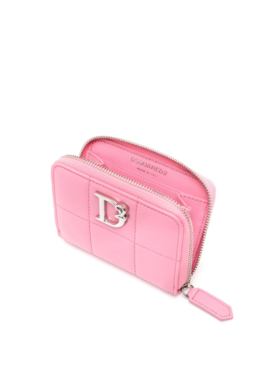 Portofel DSQUARED2 roz din piele - Img 3