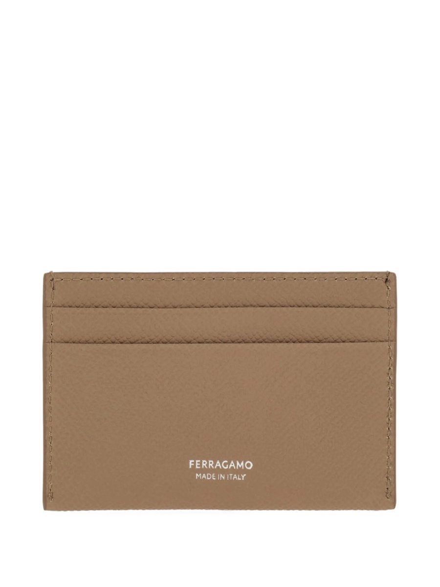 Portofel Ferragamo gancini neutru din piele - Img 2