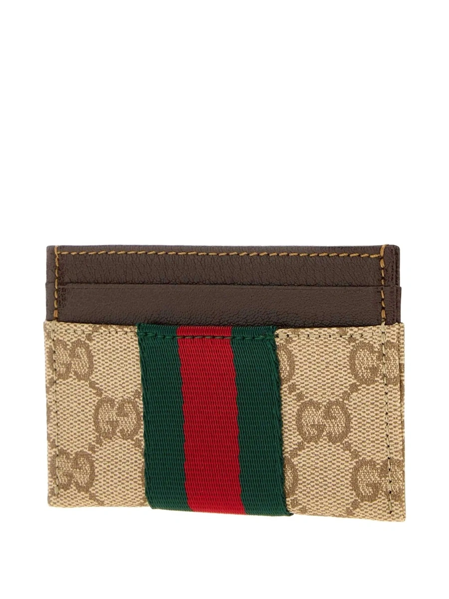 Portofel Gucci bej din material textil - Img 4