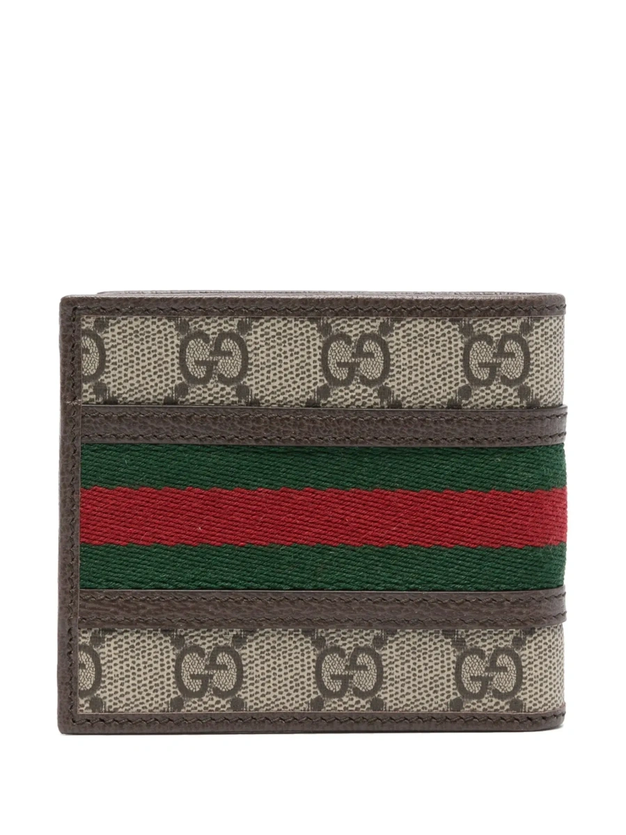 Portofel Gucci 'Ophidia' bej din piele si canvas GG - Img 4