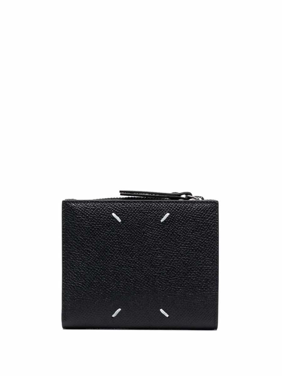 Portofel Maison Margiela negru din piele si zinc - Img 2