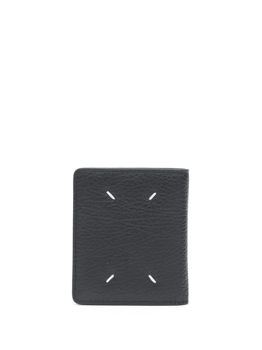 Portofel Maison Margiela negru din piele - Img 2