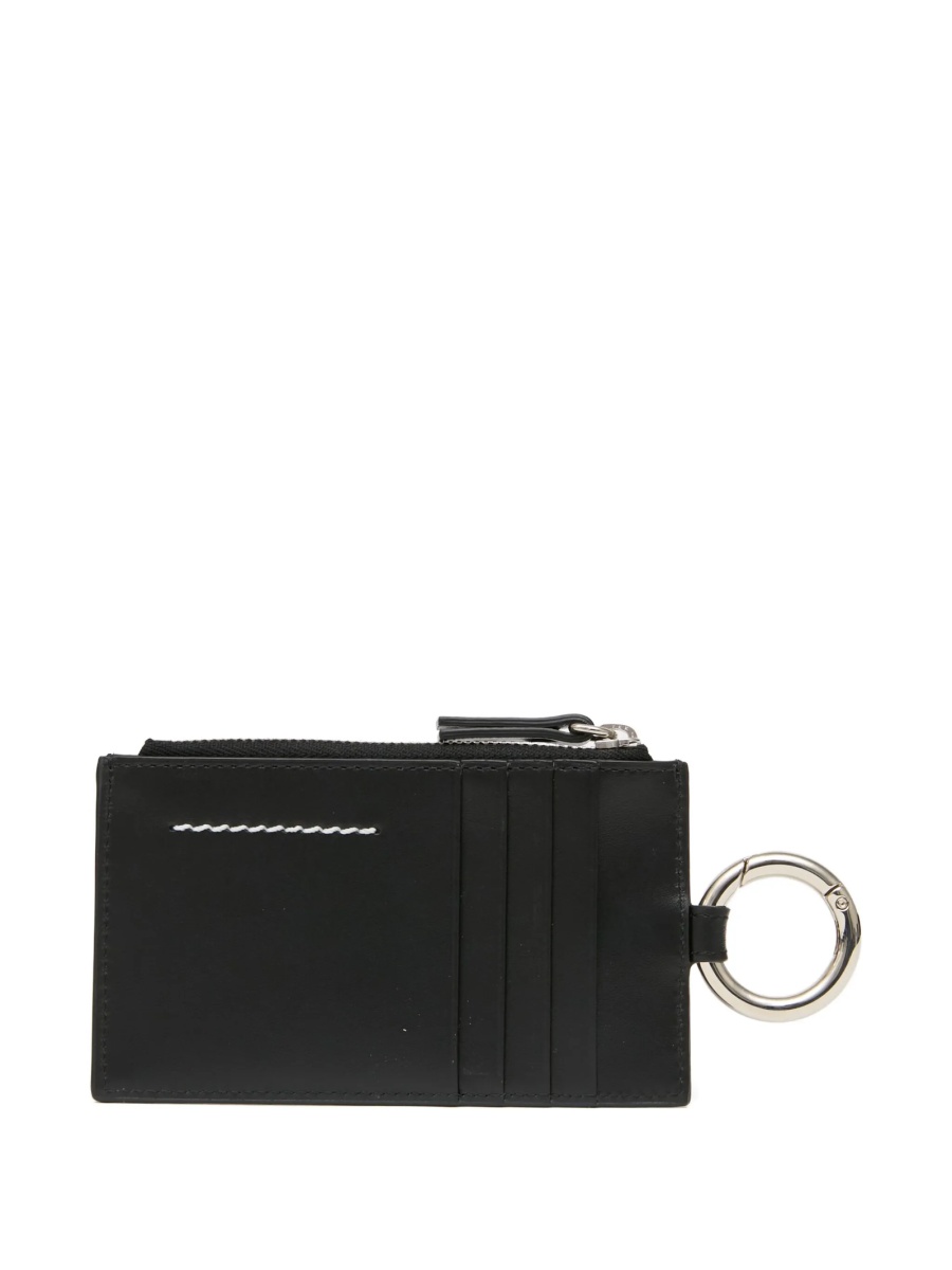 Portofel MM6 Maison Margiela negru din piele - Img 2