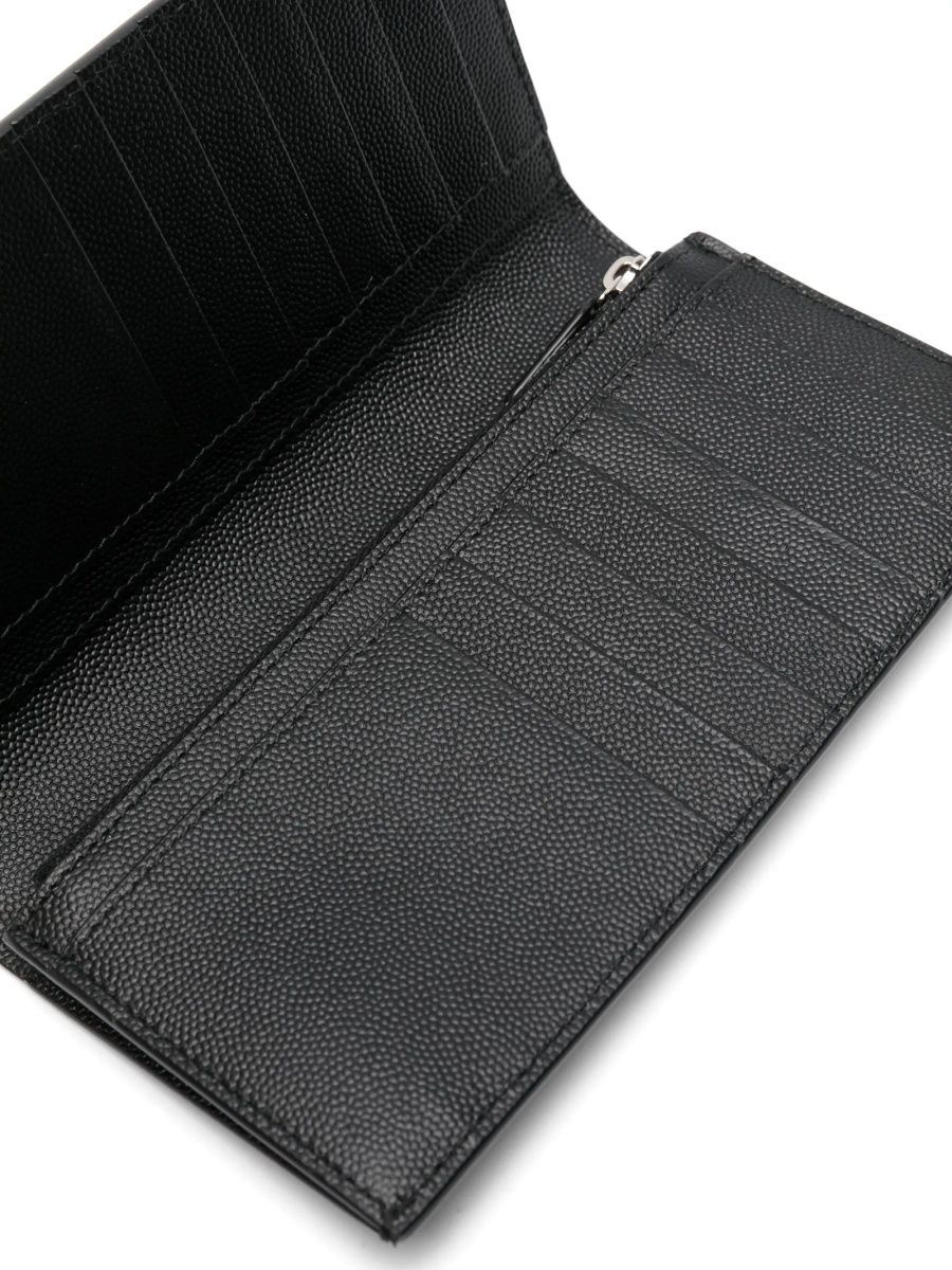 Portofel Saint Laurent negru din piele - Img 3