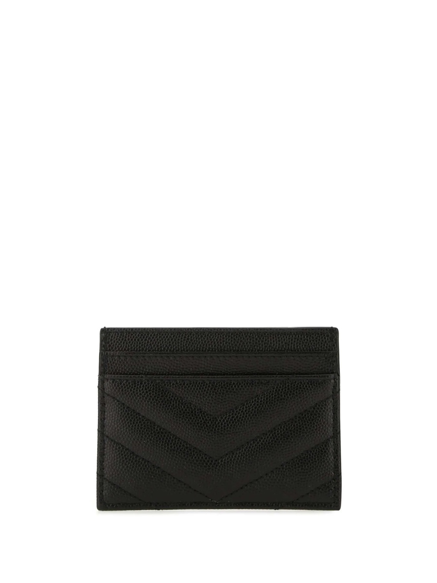 Portofel Saint Laurent negru din piele - Img 2