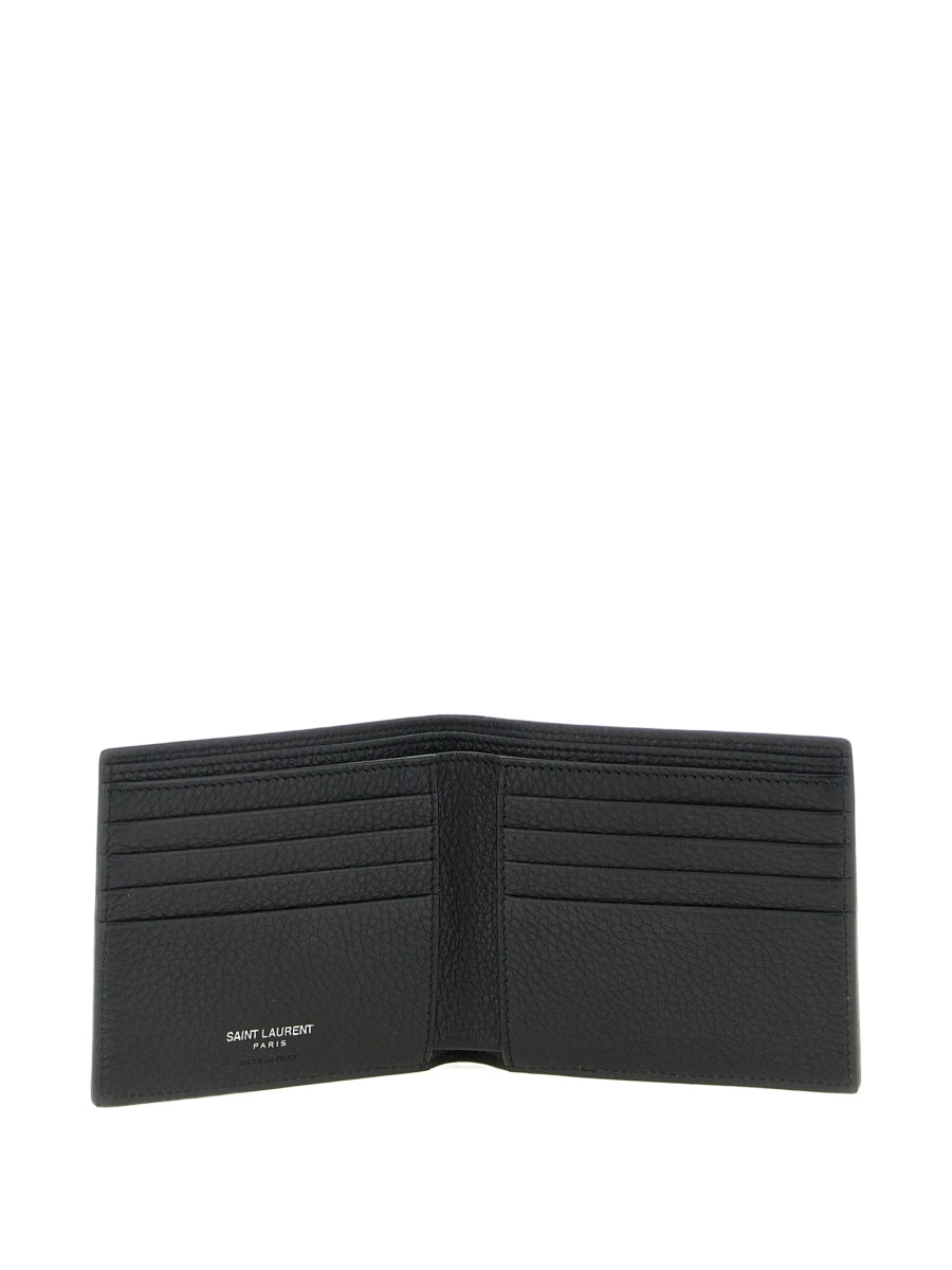 Portofel Saint Laurent negru din piele - Img 3