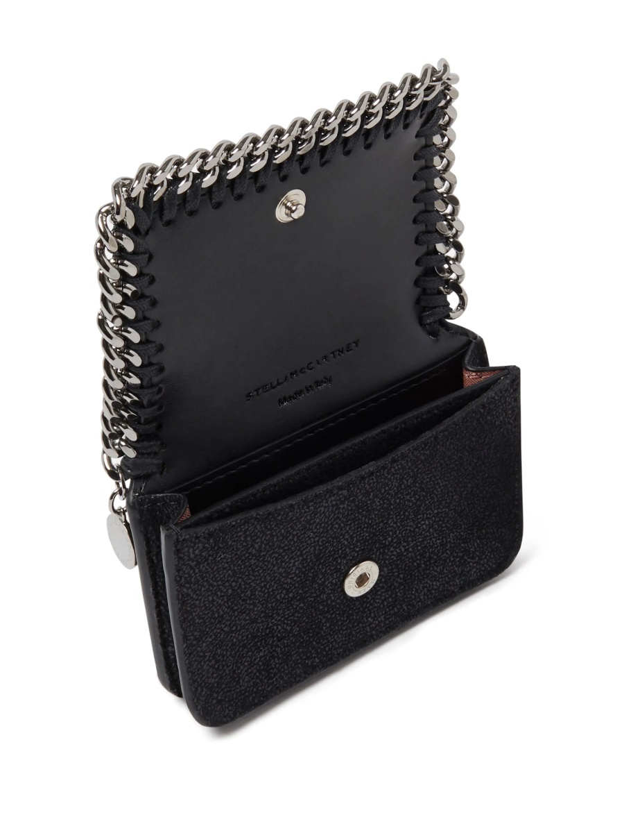 Portofel Stella McCartney falabella negru din bumbac organic si poliester reciclat - Img 4