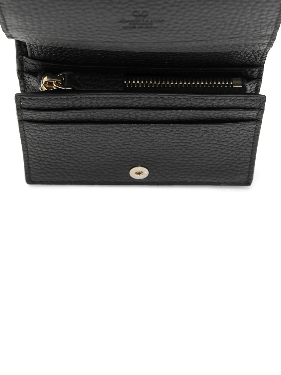 Portofel Valentino Garavani Rockstud negru din piele - Img 3